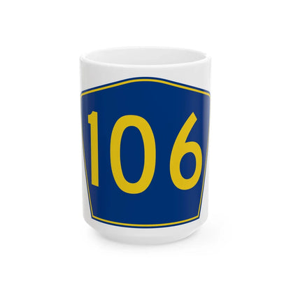 PR secondary 106 (Puerto Rico) (Road Sign) White Coffee Mug 15oz - Go Mug Yourself