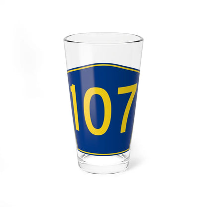 PR secondary 107 (Puerto Rico) (Road Sign) Pint Glass 16oz 16oz - Go Mug Yourself
