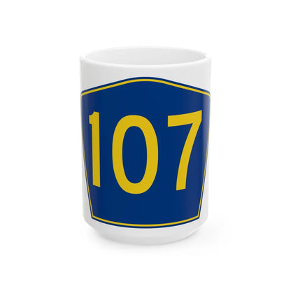 PR secondary 107 (Puerto Rico) (Road Sign) White Coffee Mug 15oz - Go Mug Yourself