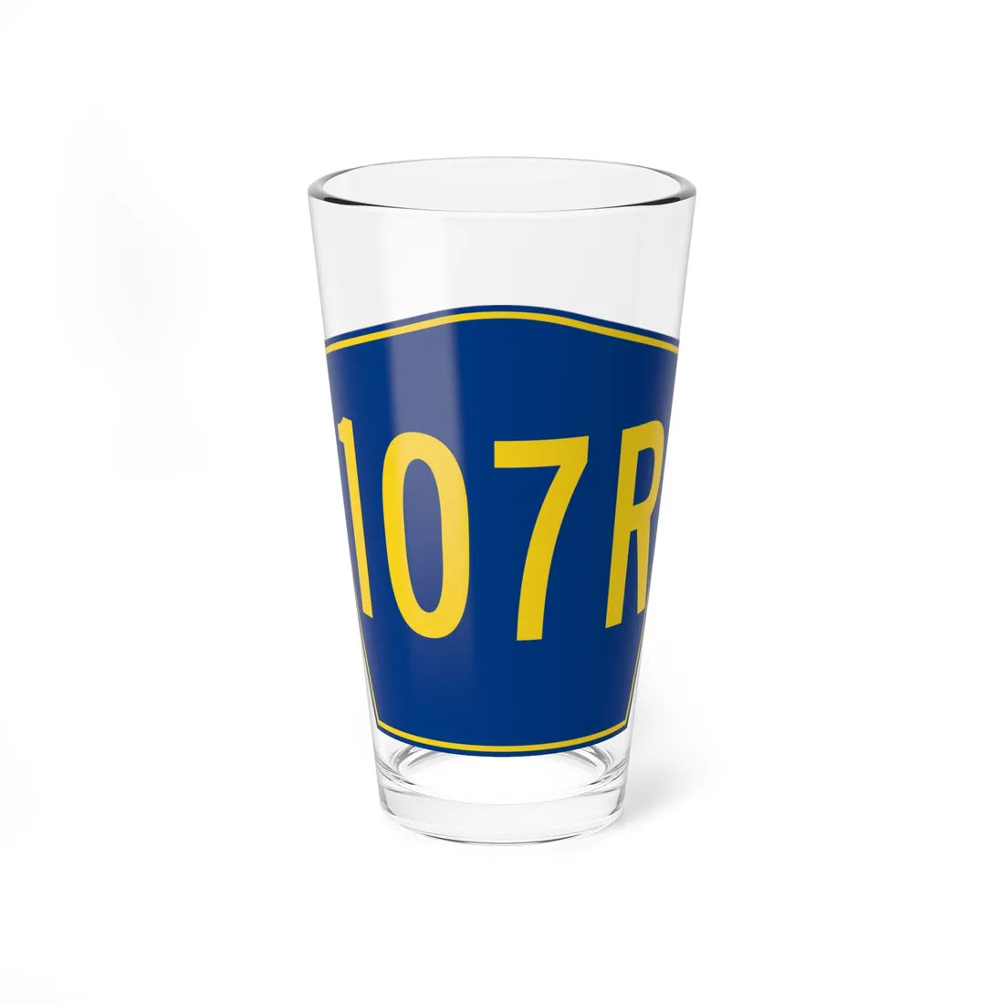 PR secondary 107R (Puerto Rico) (Road Sign) Pint Glass 16oz 16oz - Go Mug Yourself
