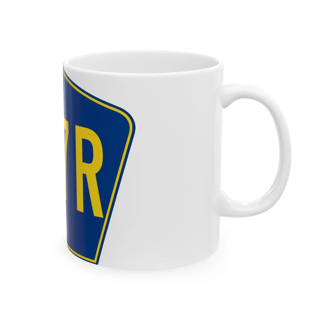 PR secondary 107R (Puerto Rico) (Road Sign) White Coffee Mug - Go Mug Yourself