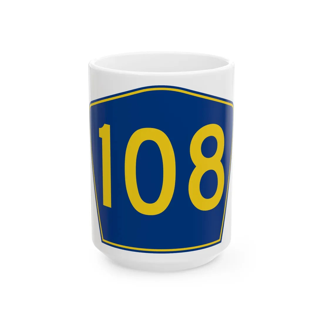 PR secondary 108 (Puerto Rico) (Road Sign) White Coffee Mug 15oz - Go Mug Yourself