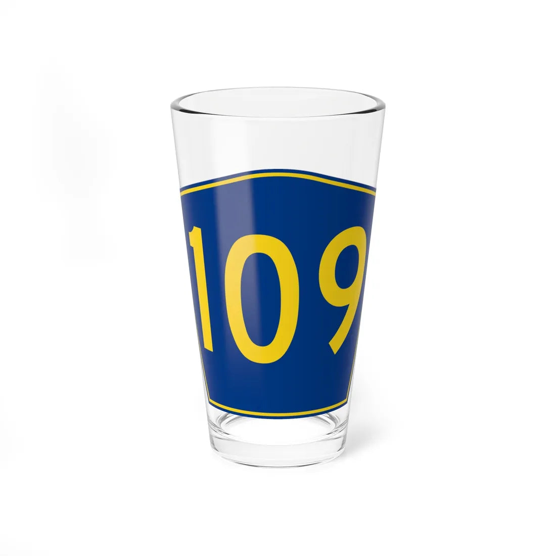 PR secondary 109 (Puerto Rico) (Road Sign) Pint Glass 16oz 16oz - Go Mug Yourself