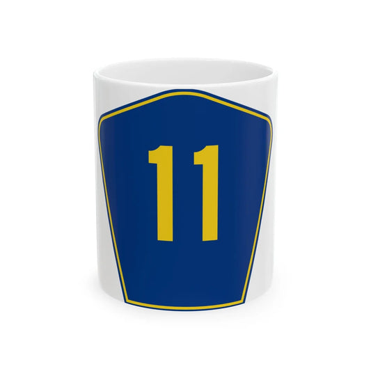 PR secondary 11 (Puerto Rico) (Road Sign) White Coffee Mug 11oz - Go Mug Yourself