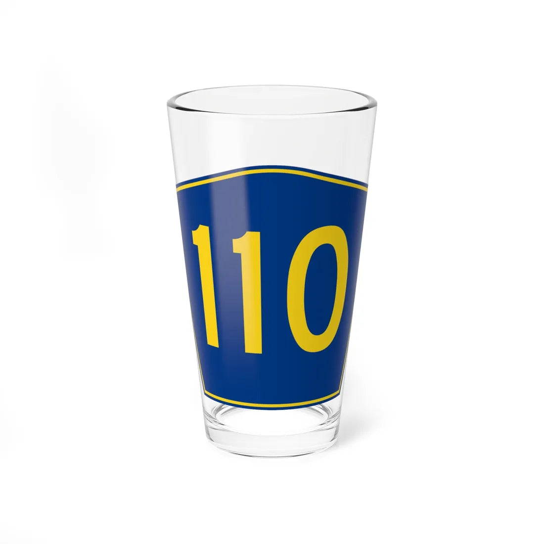 PR secondary 110 (Puerto Rico) (Road Sign) Pint Glass 16oz 16oz - Go Mug Yourself