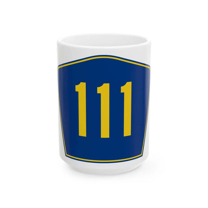 PR secondary 111 (Puerto Rico) (Road Sign) White Coffee Mug 15oz - Go Mug Yourself