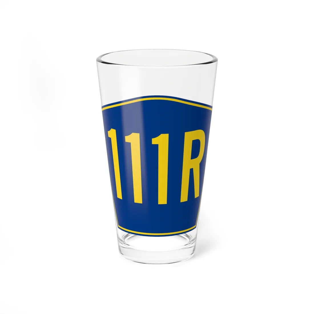 PR secondary 111R (Puerto Rico) (Road Sign) Pint Glass 16oz 16oz - Go Mug Yourself