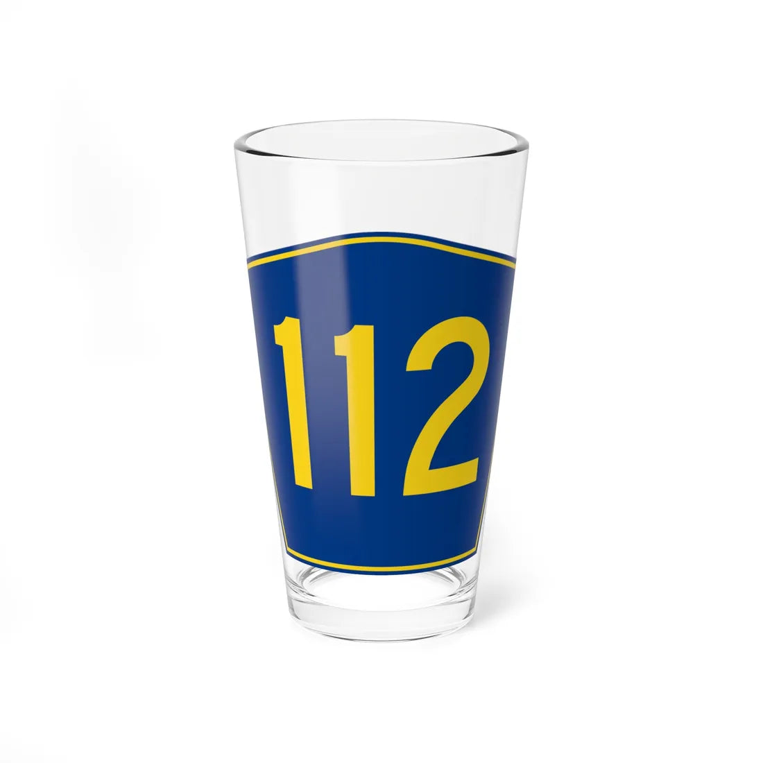 PR secondary 112 (Puerto Rico) (Road Sign) Pint Glass 16oz 16oz - Go Mug Yourself