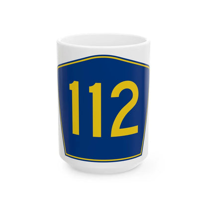 PR secondary 112 (Puerto Rico) (Road Sign) White Coffee Mug 15oz - Go Mug Yourself