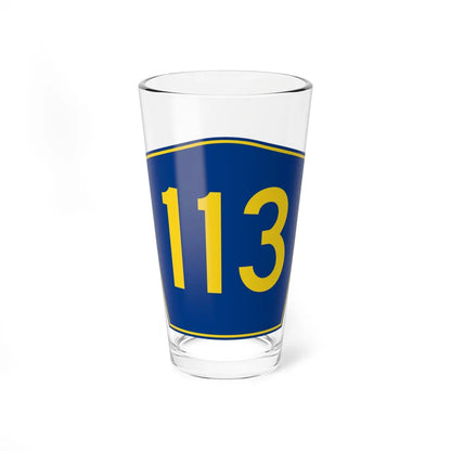 PR secondary 113 (Puerto Rico) (Road Sign) Pint Glass 16oz 16oz - Go Mug Yourself