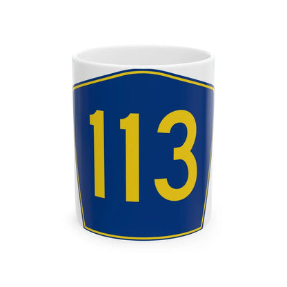 PR secondary 113 (Puerto Rico) (Road Sign) White Coffee Mug 11oz - Go Mug Yourself