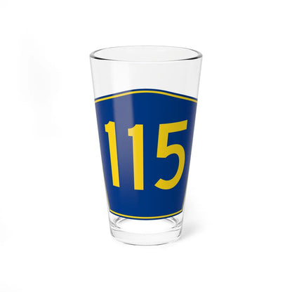 PR secondary 115 (Puerto Rico) (Road Sign) Pint Glass 16oz 16oz - Go Mug Yourself