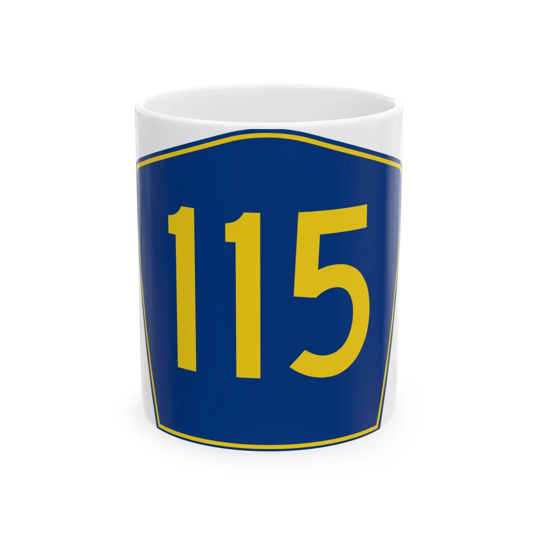 PR secondary 115 (Puerto Rico) (Road Sign) White Coffee Mug 11oz - Go Mug Yourself