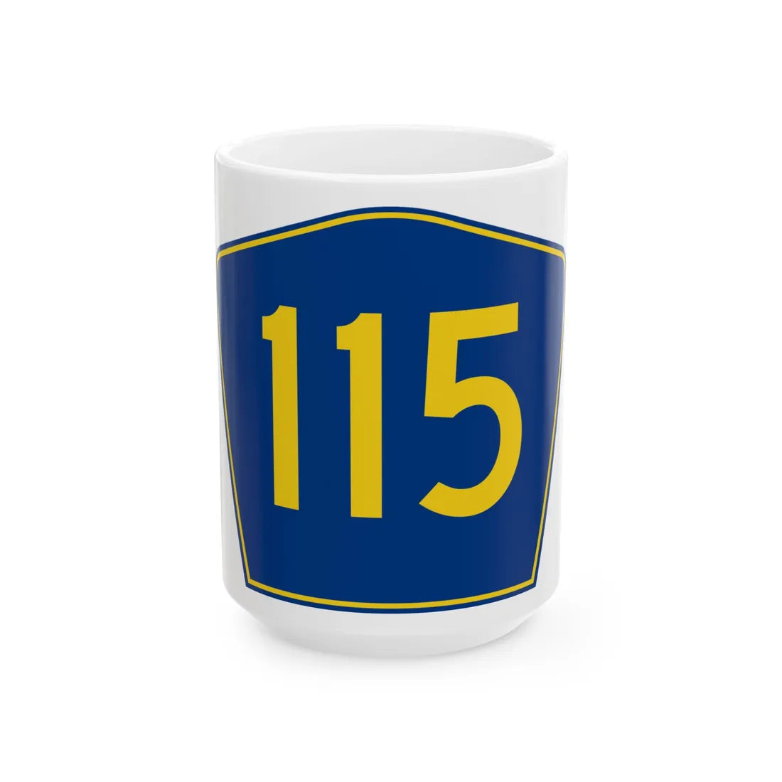 PR secondary 115 (Puerto Rico) (Road Sign) White Coffee Mug 15oz - Go Mug Yourself