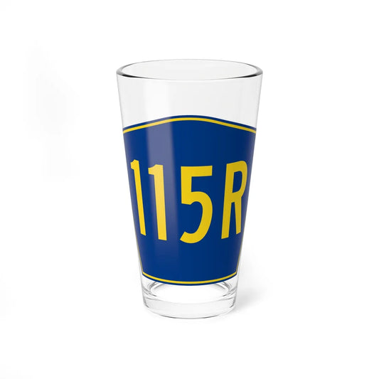 PR secondary 115R (Puerto Rico) (Road Sign) Pint Glass 16oz 16oz - Go Mug Yourself