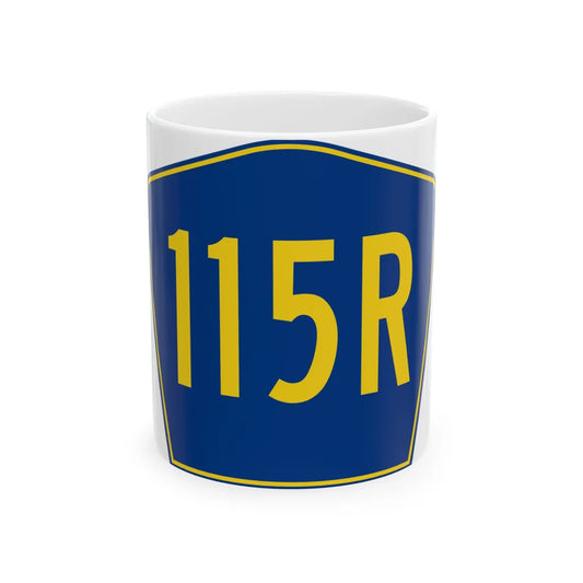PR secondary 115R (Puerto Rico) (Road Sign) White Coffee Mug 11oz - Go Mug Yourself