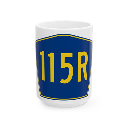 PR secondary 115R (Puerto Rico) (Road Sign) White Coffee Mug 15oz - Go Mug Yourself