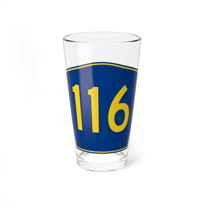 PR secondary 116 (Puerto Rico) (Road Sign) Pint Glass 16oz 16oz - Go Mug Yourself