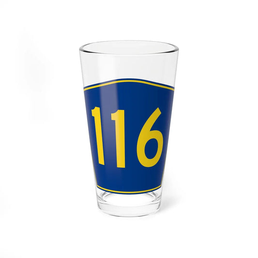 PR secondary 116 (Puerto Rico) (Road Sign) Pint Glass 16oz 16oz - Go Mug Yourself