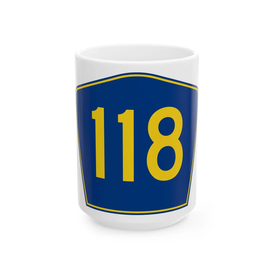 PR secondary 118 (Puerto Rico) (Road Sign) White Coffee Mug 15oz - Go Mug Yourself