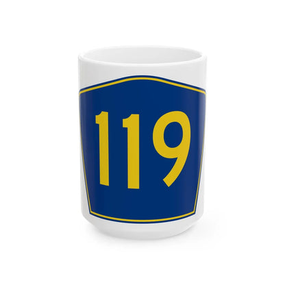 PR secondary 119 (Puerto Rico) (Road Sign) White Coffee Mug 15oz - Go Mug Yourself