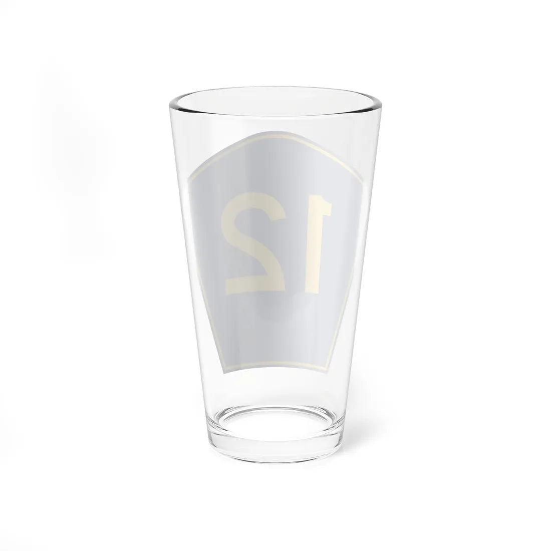 PR secondary 12 (Puerto Rico) (Road Sign) Pint Glass 16oz - Go Mug Yourself