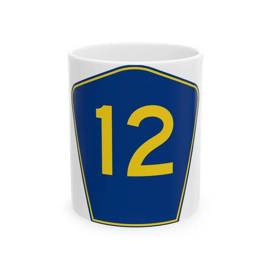 PR secondary 12 (Puerto Rico) (Road Sign) White Coffee Mug 11oz - Go Mug Yourself