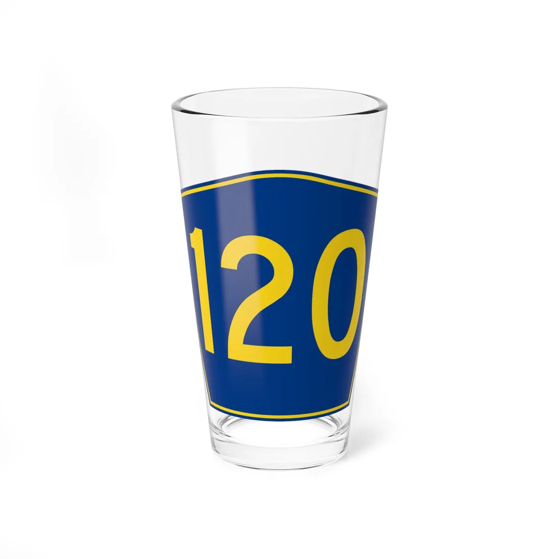 PR secondary 120 (Puerto Rico) (Road Sign) Pint Glass 16oz 16oz - Go Mug Yourself