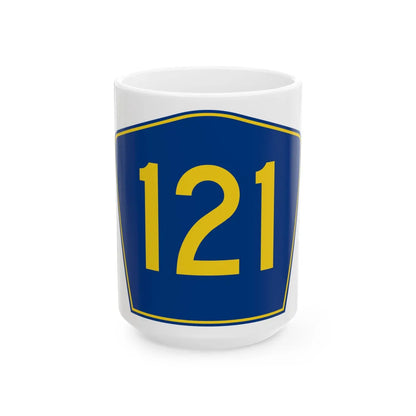 PR secondary 121 (Puerto Rico) (Road Sign) White Coffee Mug 15oz - Go Mug Yourself