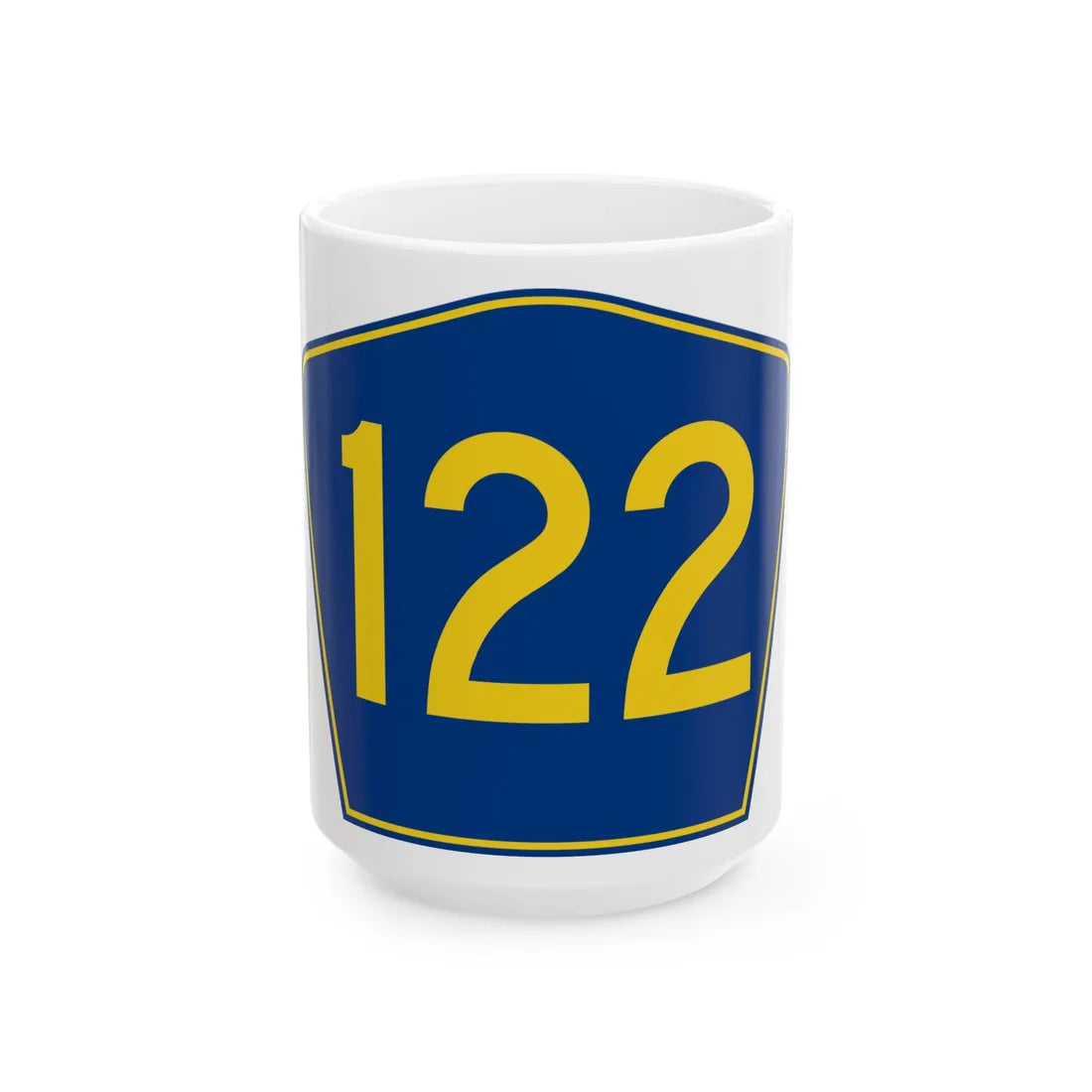 PR secondary 122 (Puerto Rico) (Road Sign) White Coffee Mug 15oz - Go Mug Yourself