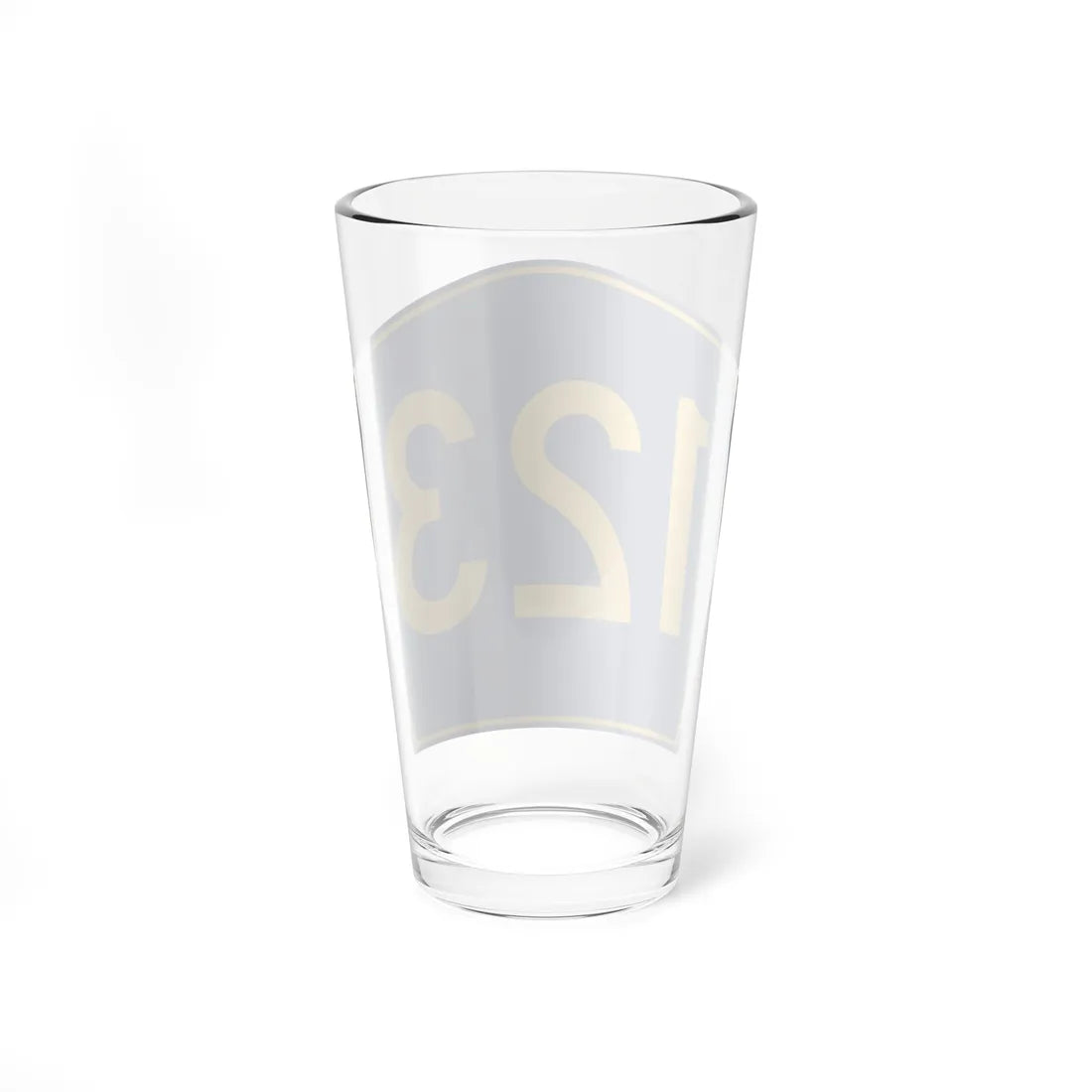 PR secondary 123 (Puerto Rico) (Road Sign) Pint Glass 16oz - Go Mug Yourself