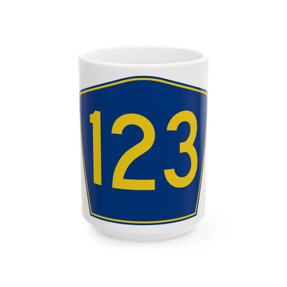 PR secondary 123 (Puerto Rico) (Road Sign) White Coffee Mug 15oz - Go Mug Yourself
