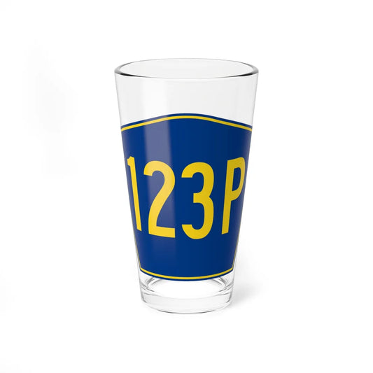 PR secondary 123P (Puerto Rico) (Road Sign) Pint Glass 16oz 16oz - Go Mug Yourself