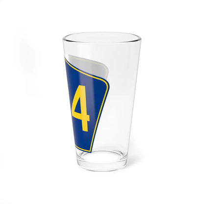 PR secondary 124 (Puerto Rico) (Road Sign) Pint Glass 16oz - Go Mug Yourself