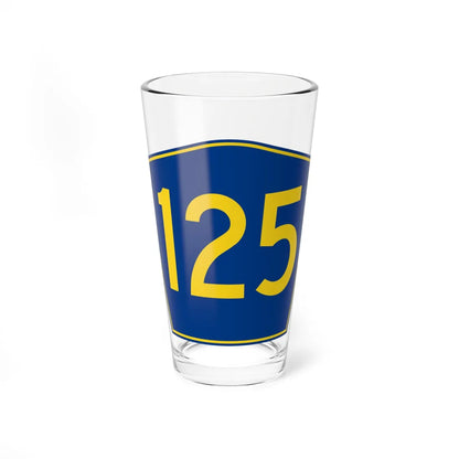 PR secondary 125 (Puerto Rico) (Road Sign) Pint Glass 16oz 16oz - Go Mug Yourself