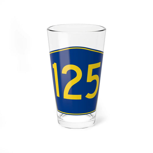 PR secondary 125 (Puerto Rico) (Road Sign) Pint Glass 16oz 16oz - Go Mug Yourself