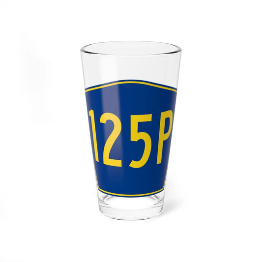 PR secondary 125P (Puerto Rico) (Road Sign) Pint Glass 16oz 16oz - Go Mug Yourself