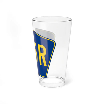 PR secondary 125R (Puerto Rico) (Road Sign) Pint Glass 16oz - Go Mug Yourself