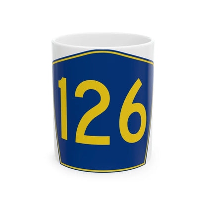 PR secondary 126 (Puerto Rico) (Road Sign) White Coffee Mug 11oz - Go Mug Yourself
