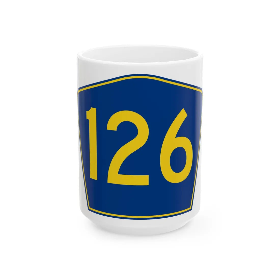 PR secondary 126 (Puerto Rico) (Road Sign) White Coffee Mug 15oz - Go Mug Yourself