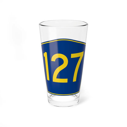PR secondary 127 (Puerto Rico) (Road Sign) Pint Glass 16oz 16oz - Go Mug Yourself