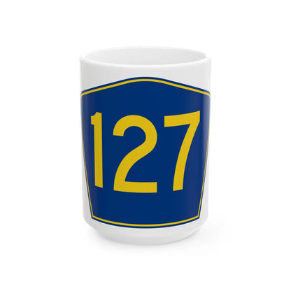 PR secondary 127 (Puerto Rico) (Road Sign) White Coffee Mug 15oz - Go Mug Yourself