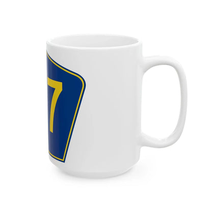 PR secondary 127 (Puerto Rico) (Road Sign) White Coffee Mug - Go Mug Yourself