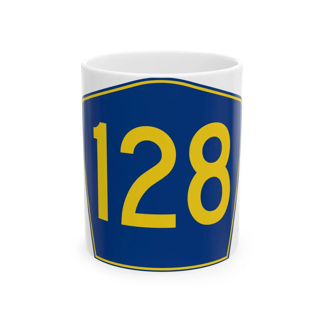 PR secondary 128 (Puerto Rico) (Road Sign) White Coffee Mug 11oz - Go Mug Yourself