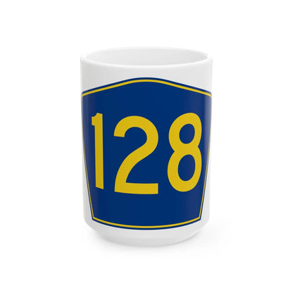 PR secondary 128 (Puerto Rico) (Road Sign) White Coffee Mug 15oz - Go Mug Yourself