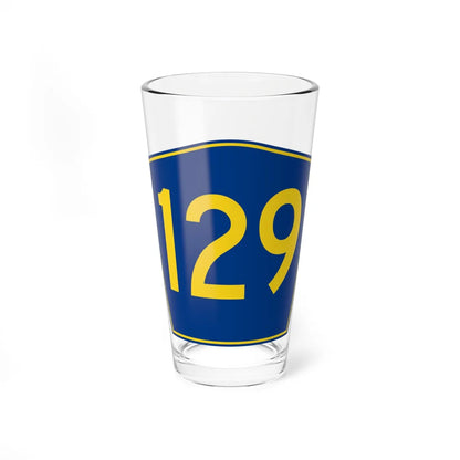 PR secondary 129 (Puerto Rico) (Road Sign) Pint Glass 16oz 16oz - Go Mug Yourself