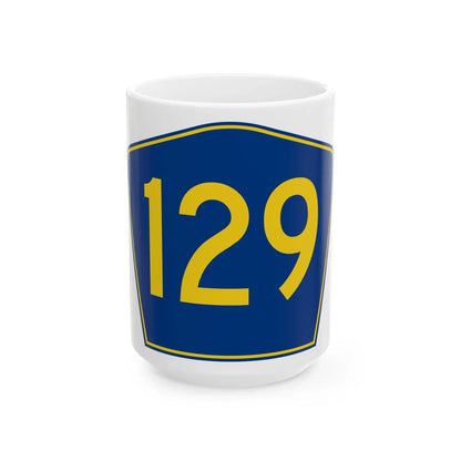 PR secondary 129 (Puerto Rico) (Road Sign) White Coffee Mug 15oz - Go Mug Yourself