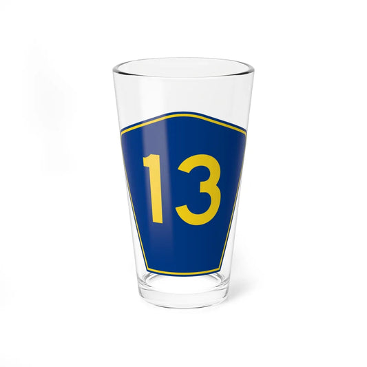 PR secondary 13 (Puerto Rico) (Road Sign) Pint Glass 16oz 16oz - Go Mug Yourself