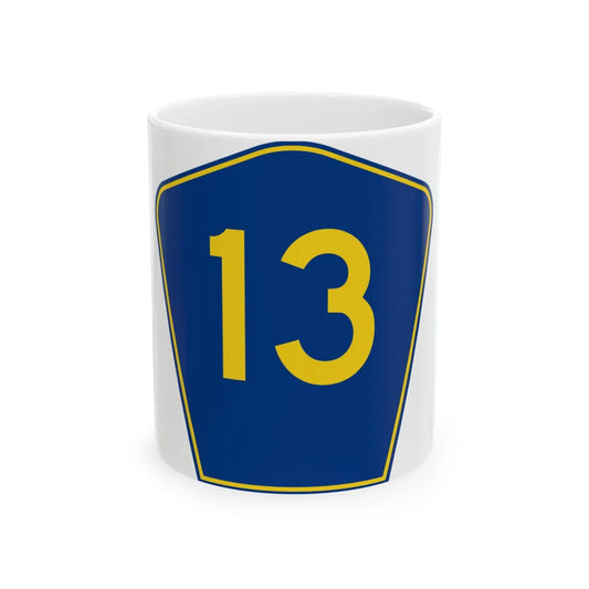 PR secondary 13 (Puerto Rico) (Road Sign) White Coffee Mug 11oz - Go Mug Yourself