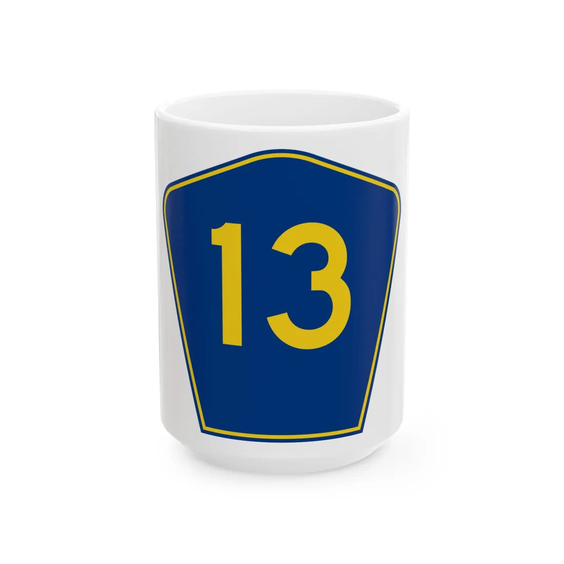 PR secondary 13 (Puerto Rico) (Road Sign) White Coffee Mug 15oz - Go Mug Yourself